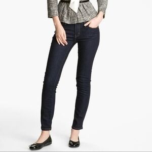 Kate Spade  Broome Street Dark Wash Blue Skinny Jeans Size 25 Zipper Ankles